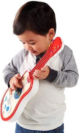 Дерев'яна музична іграшка Baby Einstein Hape Magic Touch Ukulele, 30 мелодій, 2 режими гри та регулювання гучності, від 12 місяців Ukulele Red