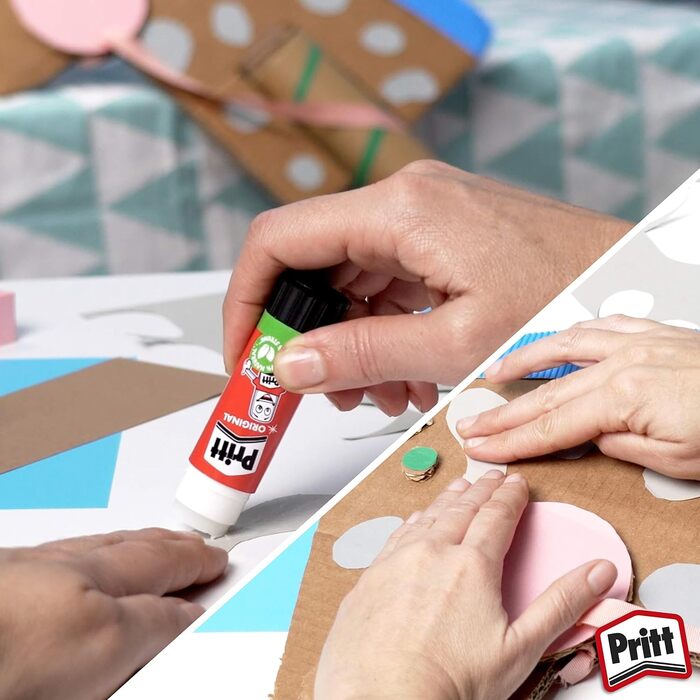 Клей-олівець Pritt, безпечний і зручний для дітей клей для декоративно-прикладного мистецтва, міцний клей для шкільного та офісного приладдя, ручка Pritt 50x43 г