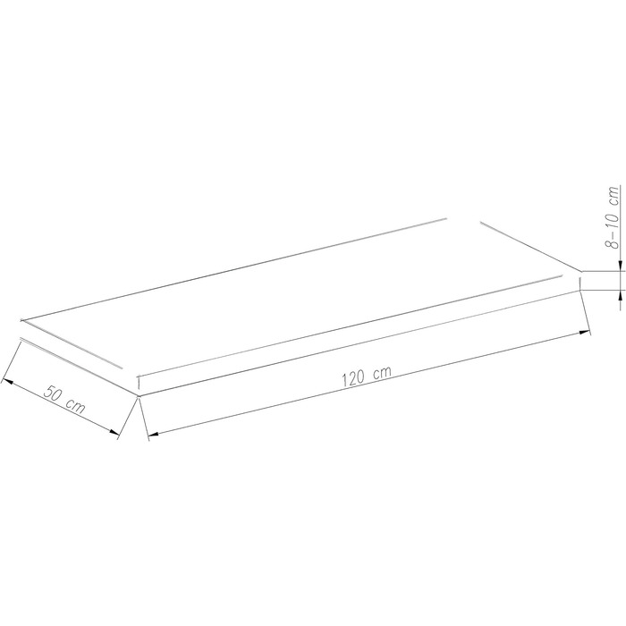 Подушка для лавки Chicreat 120 x 50 x 8 см, синя