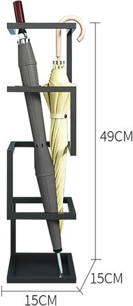 Металевий тримач для парасольки, Внутрішній тримач для парасольки, Золотий тримач для парасольки, Квадратний тримач для парасольки, Підставка для парасольки для вхідних дверей