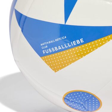 М'яч футбольний Adidas Football Love Club Euro 2024 IN9371, унісекс, білий, 5 EU