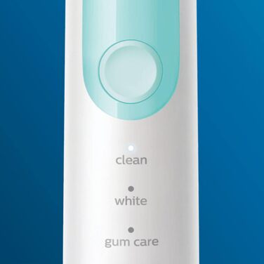 Електрична зубна щітка Philips Sonicare ProtectiveClean 5100 HX6857/28 звукова зубна щітка з 3 програмами чищення, контролем тиску, таймером і дорожнім футляром білий