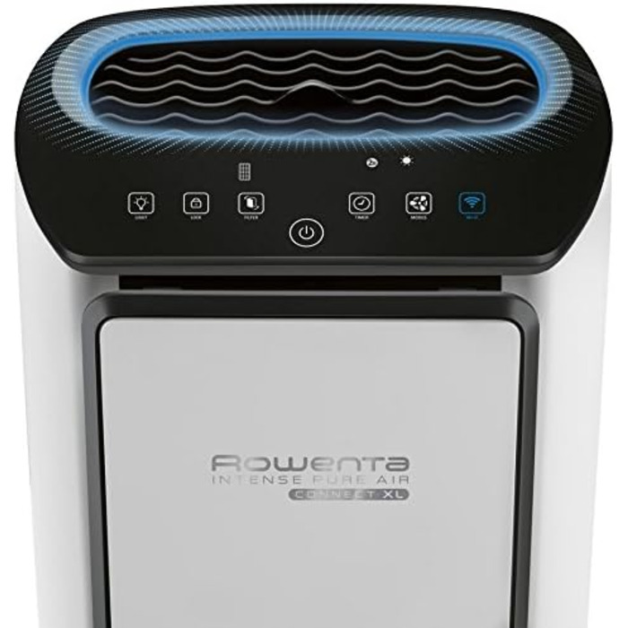 Очищувач повітря Rowenta PU6080 Intense Pure Air Connect керується через додаток Автоматичний режим функція таймера Smart Control 4 рівня фільтрації Технологія NanoCaptur Білий/сірий X-Large