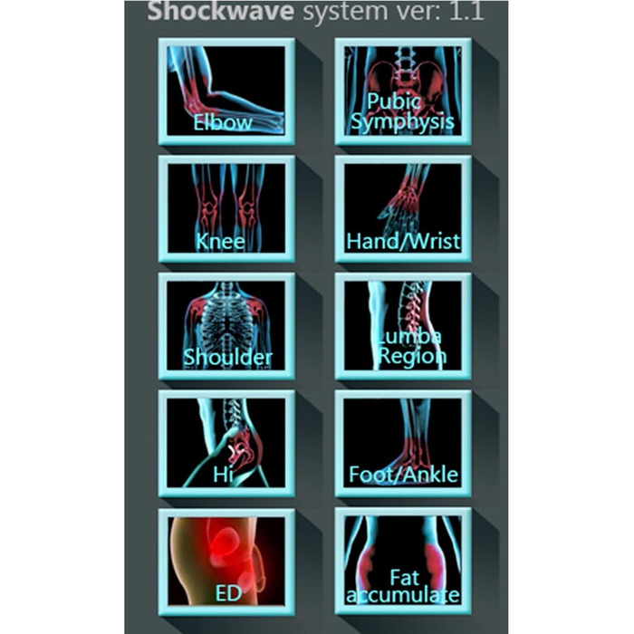 Фізіотерапевтичний апарат LIBRACTA Shockwave, електромагнітний екстракорпоральний ударно-хвильовий апарат Професійний масажер для полегшення болю в м'язах ED Пристрій для масажу глибоких тканин м'язів