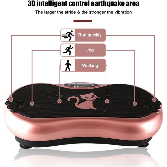 Тренажер RIEJIN 4D Vibration Plate, 99-рівнева силова пластина з пультом дистанційного керування та Bluetooth, вібраційна платформа для тренування всього тіла для схуднення/реабілітації