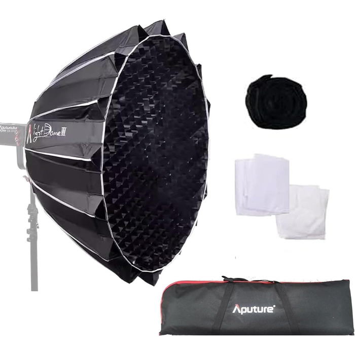 Параболічний софтбокс Aputure Light Dome III 90 см з кріпленням Bowens і стільниковою решіткою для Aputure 600D 600X Pro Amaran 300C 150C 200 шт. S 100D S