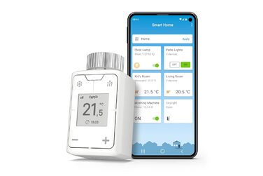 Фріц Інтелектуальний терморегулятор AVM DECT 302 для ефективного опалення та оптимального комфорту у вашому розумному домі, працює з найпоширенішими радіаторами та FritzBox із вбудованим