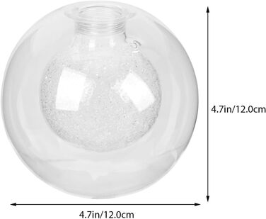 Скляна куля Абажур Кругла куля Кришка лампи Ручне видувне скло Куля Абажур G9 Люстра Абажур Стельовий підвісний заміна Підлоговий настінний світильник Освітлювальні аксесуари 100 мм 10X10 см