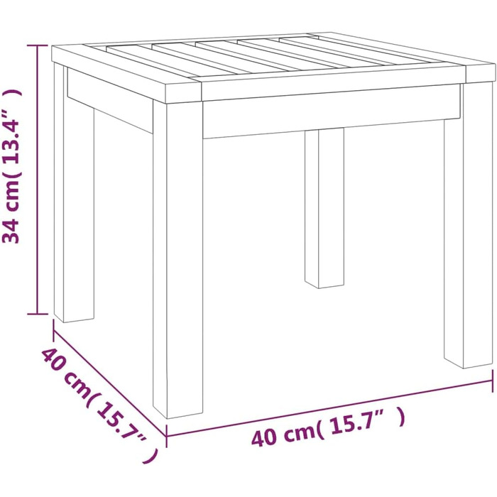 Садовий стілець 2 шт., Табурет з подушкою, Дерев'яний табурет для садового патіо Патіо, Садові меблі Підніжка, Масив дерева Акація