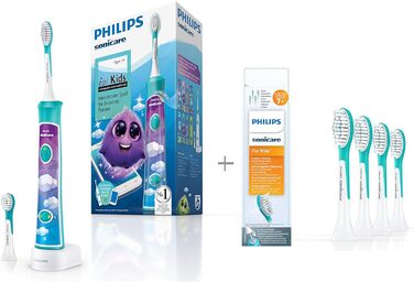 Електрична зубна щітка Philips Sonicare For Kids HX6322/04, зі звуковою технологією, для дітей, в т.ч. щітки від 7 років