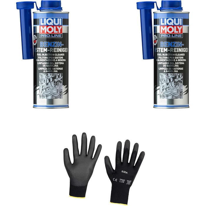 Захисні рукавички Iloda 2xOriginal Liqui Moly 500 мл Pro-Line Petrol System Cleaner 5153