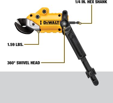 Ножиці для металу DEWALT, ударостійкі (DWASHRIR)