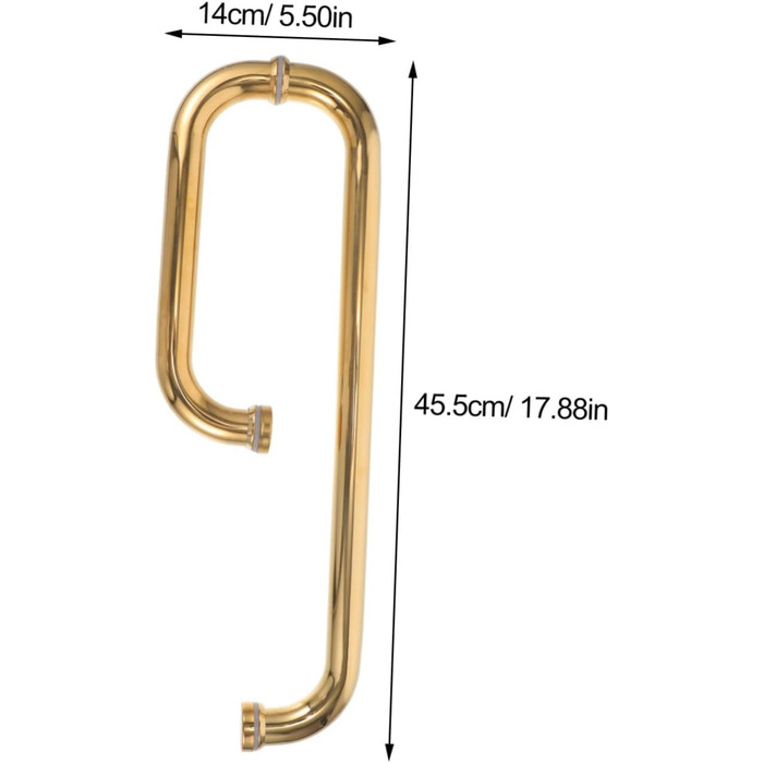 Ручка дверей для ванної кімнати Душова ручка для скляних дверей Розсувна душова ручка Дверна ручка для душу Рушникосушка Ручка душових дверей Ручки внутрішніх дверей Металева складова з нержавіючої сталі