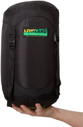 Спальний мішок LOWLAND OUTDOOR K2 Expedition mummy, чорний, 225x80 см