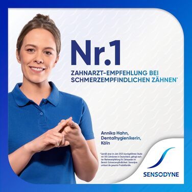 Зубна паста Sensodyne MultiCare ніжна біла, 4 шт. 75 мл, щоденна зубна паста з фтором, для чутливих зубів біла зубна паста з фтором