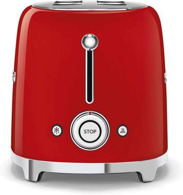 Тостер Smeg TSF01RDEU 2 скибочки, червоний