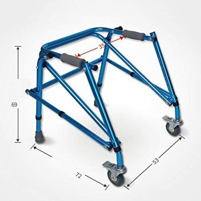Інвалідне крісло WUFUE, обладнання для тренування та реабілітації нижніх кінцівок для дітей/Стійка для ходьби стоячи/Допоміжний засіб для ходьби/Стояча рама з пристроєм для реабілітації коліс, нековзна палиця для ходьби з хоспісом. Це так