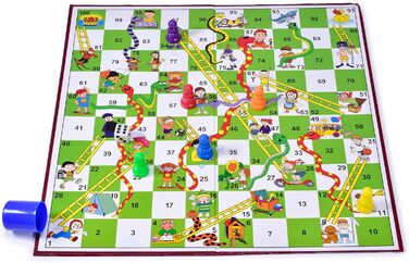 Настільна гра Змії та драбини (MY Snakes and Ladder) Традиційні дитячі ігри X 1