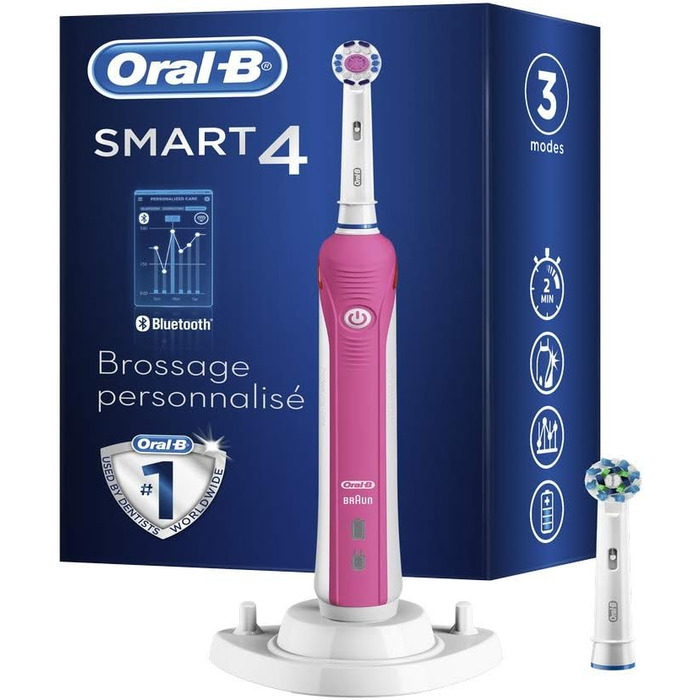 Електрична зубна щітка Oral-B 4210201177487 Smart 4 4000 Вт на базі Braun