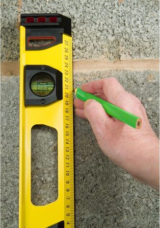 Рівень Stanley FatMax I-Profile spirit level II (довжина 60 см, 2 вертикальних циліндра/1 горизонтальний циліндр, алюміній) 1-43-553