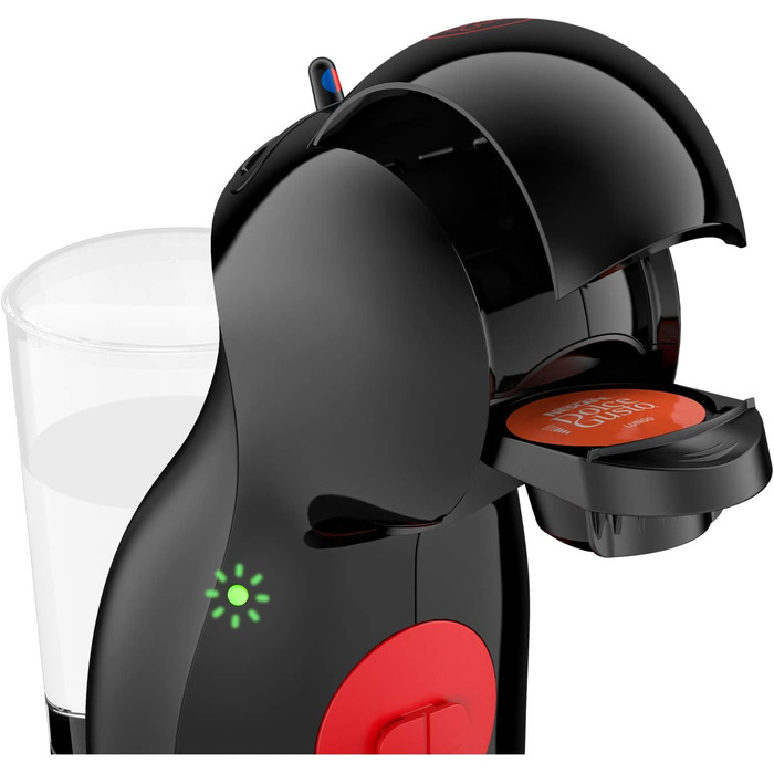 Капсульна машина De'Longhi Nescaf Dolce Gusto Piccolo XS EDG 210.B (для гарячих і холодних напоїв, тиск насоса 15 бар, ручне дозування води) чорний Чорний Одинарний