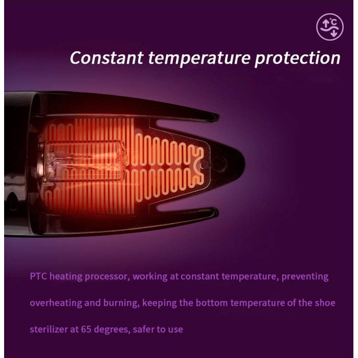 Ультрафіолетовий дезінфікуючий засіб для взуття, стерилізатор для взуття та сушарка для нігтів на ногах стопи, вбиває бактерії, запахи та мікроби бактерицидним ультрафіолетовим світлом