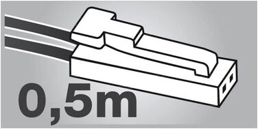 Світлодіодна стрічка SL-COB Провід 3,8 Вт/м, IP20, 3000K, 24 В/DC, 2500 мм 3000K L2500 мм