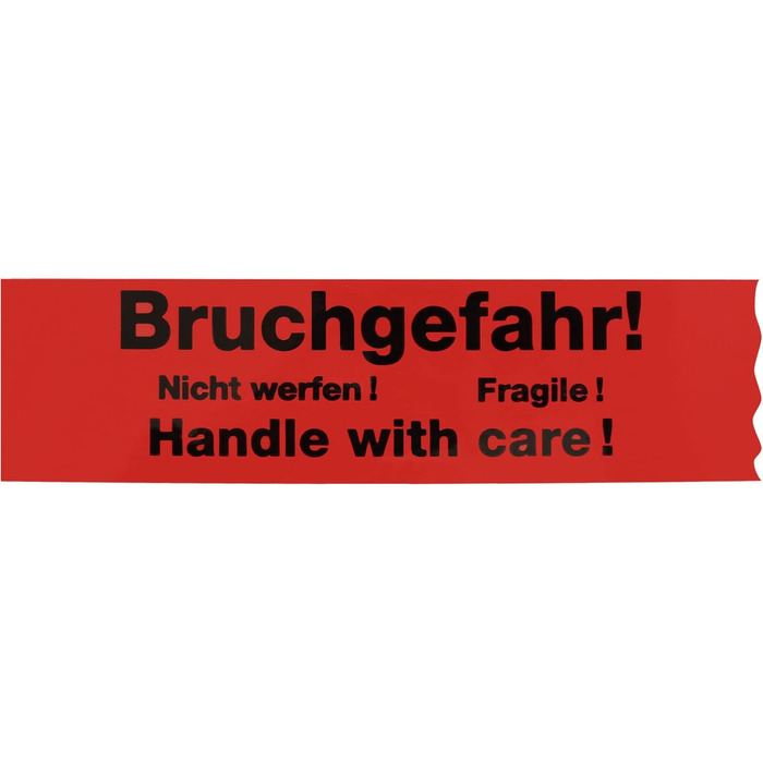 Рулонів клейкої стрічки Ризик поломки - не викидайте - Крихкий - поводьтеся обережно 2-мовна стрічка посилки, пакувальна стрічка, сигнальна стрічка, інформаційна стрічка, 6