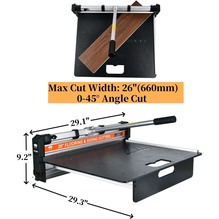 Різець для ламінату, 66 см, 14 мм, набір для різання ламінату, твердої деревини, панелей, LVT, VCT, SPC, LVP, WPC та вінілових дощок Kc660
