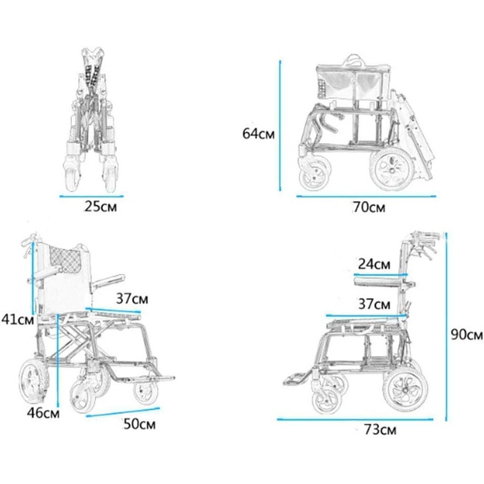 Легке складне інвалідне крісло, інвалідне крісло з товстого алюмінієвого сплаву, розбірний, легкий, надлегкий, візок для літніх людей, скутер для літніх людей, портативний, компактне водіння, fgk, портативний