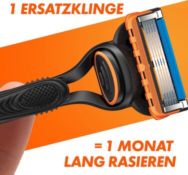 Леза для бритви Gillette Fusion 5, 18 змінних лез для мокрих бритв чоловічі з 5-кратним лезом, Зроблено в Німеччині (подарунковий набір з гелем для гоління)