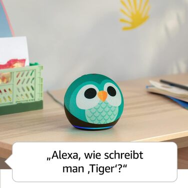 Останнє покоління) Kids Розумний динамік Wi-Fi і Bluetooth із Alexa Включено 1 рік вмісту Storeo Kids дизайн сови