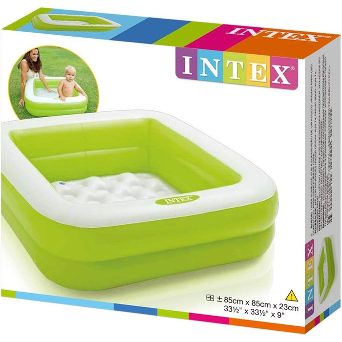 Басейн Intex Baby Pool Play Box Pool, різні кольори, 85 x 85 x 23 см, різні кольори