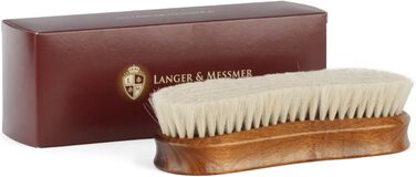 Щітка для взуття Langer & Messmer Premium Shoe Brush з тонкої козячої шерсті для полірування вашого взуття