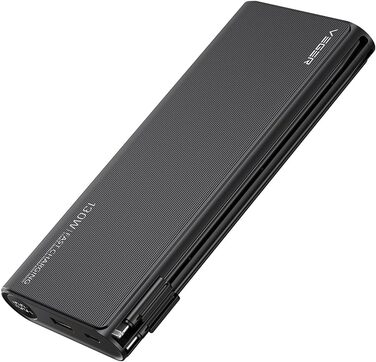 Power Bank VEGER 25000mAh,  130 Вт з вбудованим кабелем