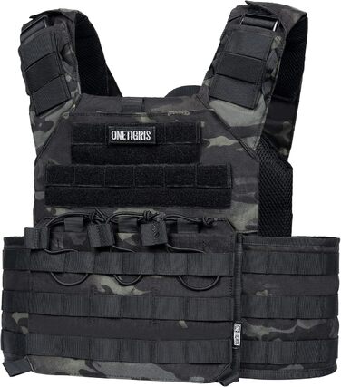 Бронежилет Doom Tactical Plate Carrier Plpc Airsoft Vest, MultiCam Black, M-XXL