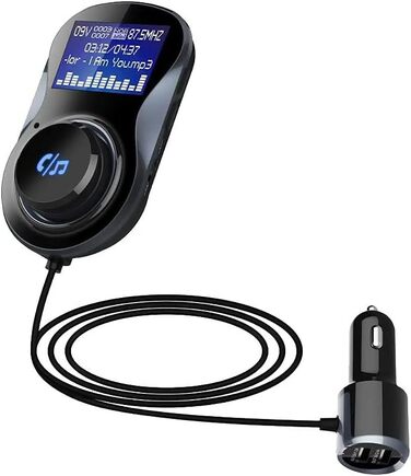 Модулятор PNI Valentine F800 Bluetooth, MP3-плеєр, FM-передавач, слот Micro SD, подвійний USB, QC3.0