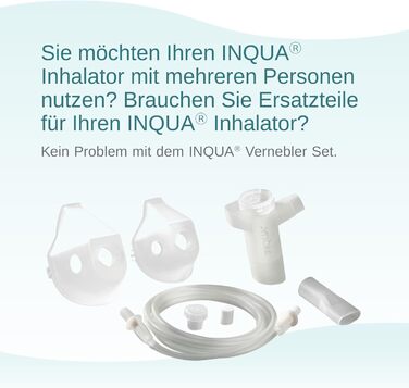 Набір небулайзерів INQUA для інгаляційних пристроїв, небулайзер з мундштуком, з'єднувальна трубка, доросла маска, дитяча маска, повітряний фільтр з інструментом для видалення, аксесуари для інгалятора