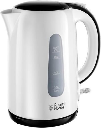 Чайник Russell Hobbs 1,7 л, 2200 Вт Мій сніданок (прихований нагрівальний елемент, знімний фільтр від накипу, автоматична зупинка приготування, зовнішній індикатор рівня води, автоматичне відкриття кришки)Чайник 25070-70 Чайник одномісний