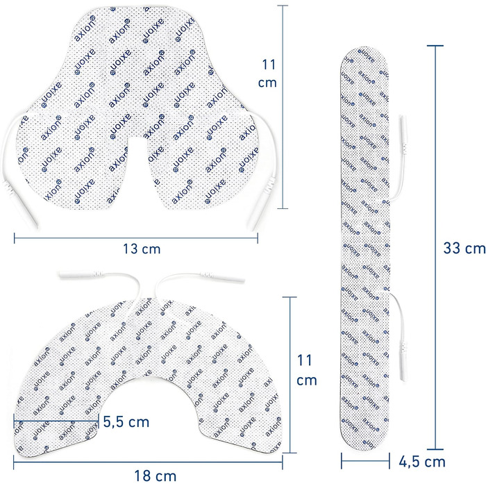 Аксіонні електродні прокладки для терапії болю TENS на шиї, спині та плечах