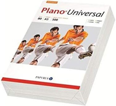 Багатофункціональний папір PAPYRUS Plano Universal, А5, 80 г/кв.м, ви отримаєте уку 500 аркушів