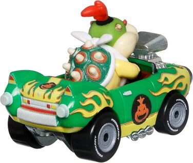 Модель Hot Wheels DieCast KART від BOWSER JR. FLAME FLYER версія Super Mario Kart, масштаб 164-5 см