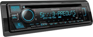 Автомагнітола Kenwood KDC-BT950DAB з системою гучного зв'язку DAB і Bluetooth (USB, AUX-In, високопродуктивний тюнер, Spotify Control, звуковий процесор, 4х50 Вт, var. Освітлення, антена DAB) Одинарний