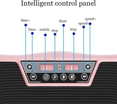 Безшумні вібраційні силові пластини, вібраційний тренажер для фітнесу всього тіла з 5 програмами, 99 рівнями швидкості та дистанційним керуванням для втрати жиру