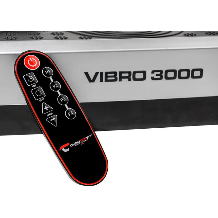 Вібраційна пластина Christopeit Sport Vibro 3000 - 20 рівнів швидкості - нарощування м'язової маси, координація, метаболізм жирів