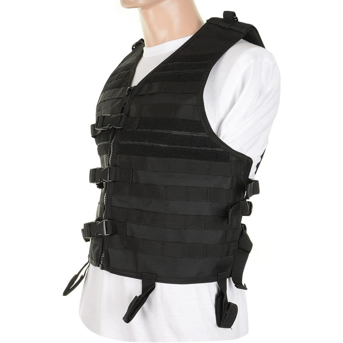 Жилет Mil-Tec унісекс Molle Carrier Vest один розмір чорний