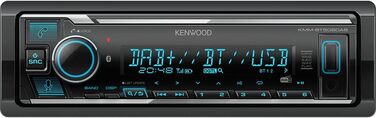 Автомобільна радіостанція Kenwood KMM-BT508DAB 1-DIN підходить для вантажівки/вантажівки/автобуса/24 вольта/24 В - Mediadox