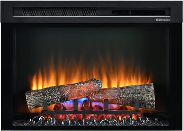 Електрична камінна топка Dimplex 211002 XHD28 Firebox 28 LED Lights - Запатентований ефект полум'я Optiflame - Пульт дистанційного керування в комплекті, чорний (26')