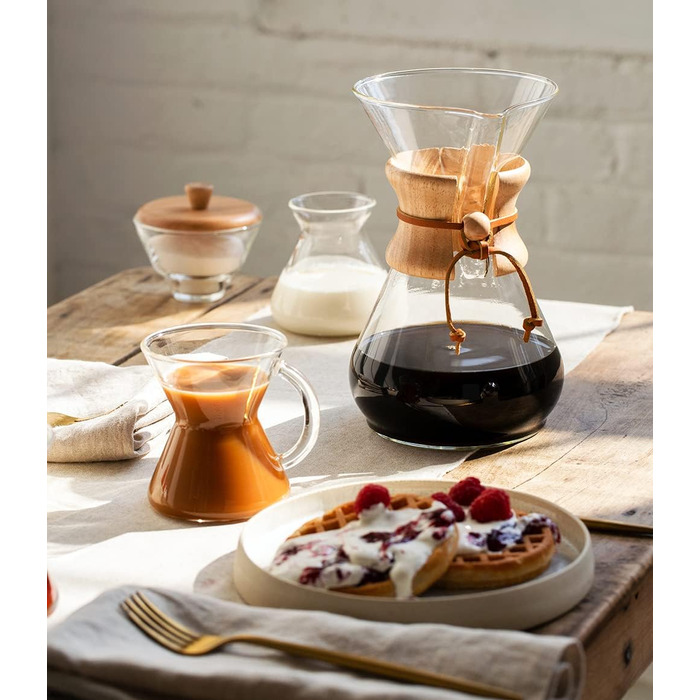 Кавоварка Chemex CM-10A, банка, 900 мілілітрів, прозора ука прозора