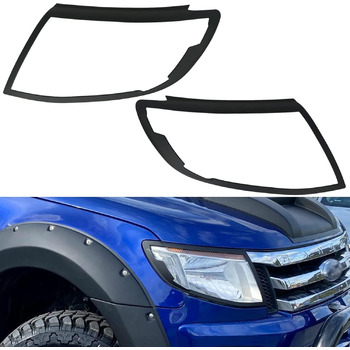 Чохол для фар JHCHAN для Ford Ranger 2012-2014 T6 Wildtrak XL XLT Limited Tremor Headlight Components Black (Кришка фари Ranger 2012-2014)